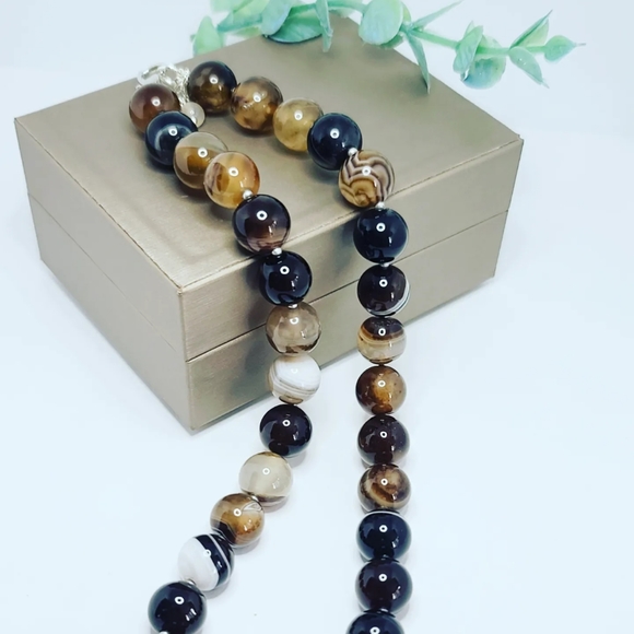 Lace Agate necklace - Picture 2 of 5